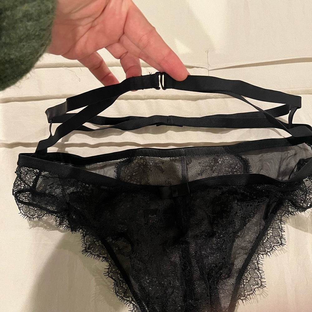 Victoria's Secret Black Lace Panties